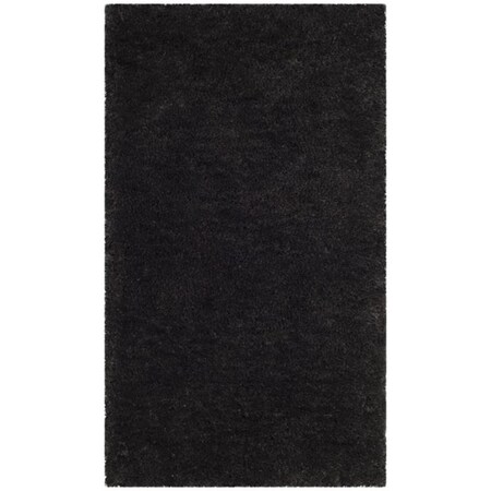 Safavieh 4 x 6 ft. Sheep Shag Hand Woven Small Rectangle Area Rug, Charcoal SSG120C-4